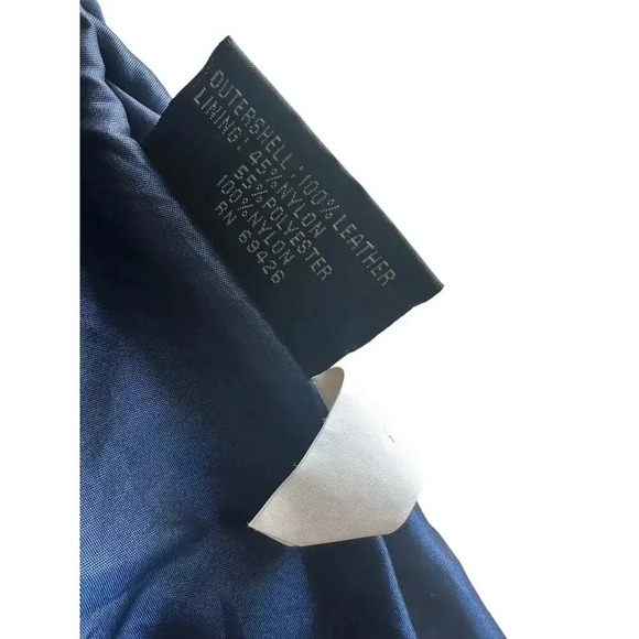 Wilsons Pelle Studio Leather Jacket Women's Size S Black 2 Button Tapered Waist - Picture 4 of 7